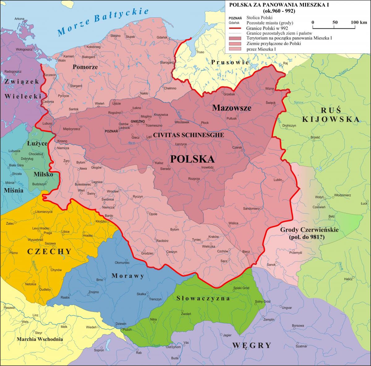 Historical map of Poland