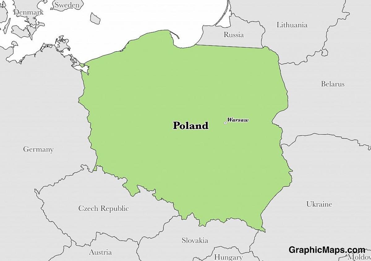 Poland capital map